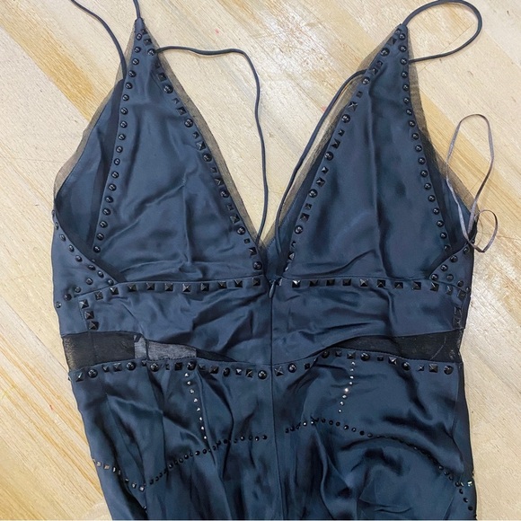 Zara black studded dress Limited Edition - Picture 8 of 9